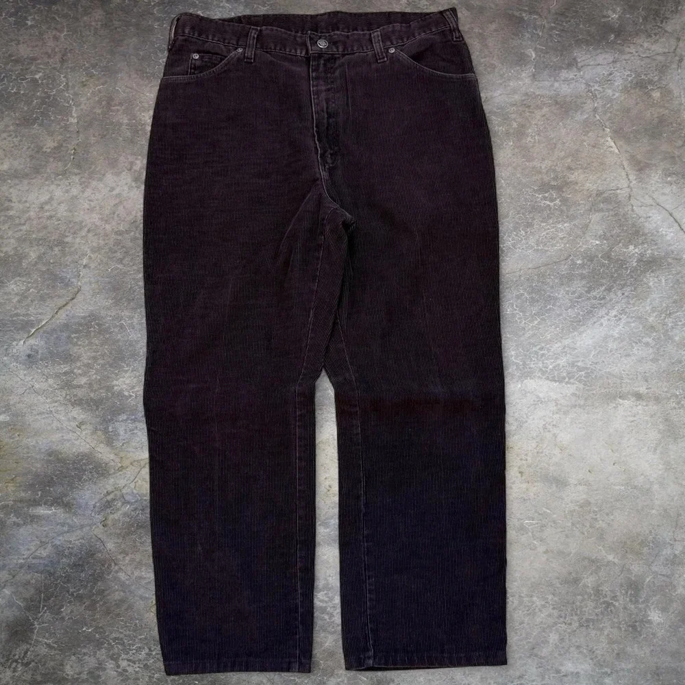 Vintage Dickies Corduroy Pants Men's Size 35x27.5 Classic Workwear Talon 80s 90s